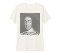 Ritratto di Baruch Spinoza Formato da Linee Maglietta Premium
