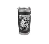Ritratto di Beethoven Note 5° Sinfonia Bicchiere termico in acciaio inox doppia parete