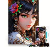 Ritratto di Bellezza Divina Puzzle da 1000 Pezzi per Adulti Gioco Intelligente per la Casa Divertimento Bordo Affilato Articolo Desiderio di Babbo Natale (50x75cm)