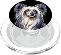 Ritratto di cane crestato cinese PopSockets PopGrip per MagSafe