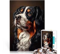 Ritratto di cane da montagna bernese Puzzle da 1000 pezzi per adulti Vacanza a casa: uccidere il tempo è ideale come regalo per tutta la famiglia 38x26cm