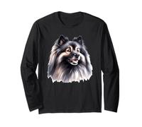 Ritratto di cane Keeshond Maglia a Manica