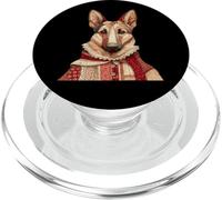 Ritratto di cane pastore tedesco patchwork vintage PopSockets PopGrip per MagSafe