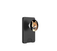 Ritratto di cane Shiba Inu PopSockets PopWallet per MagSafe