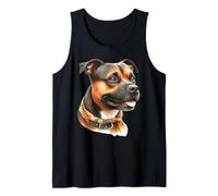 Ritratto di Cane Staffordshire Bull Terrier Canotta