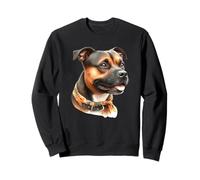 Ritratto di Cane Staffordshire Bull Terrier Felpa