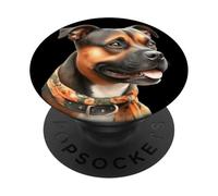 Ritratto di cane Staffordshire Bull Terrier PopSockets PopGrip Adesivo