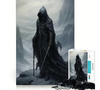 Ritratto di figura misteriosa Puzzle da 1000 pezzi per adulti Gioco di logica e rilassamento Bordi affilati Regalo di alta qualità (38x52cm)