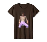 Ritratto di Frank Zappa di Everard Smith Maglietta, Donna, Marrone, M