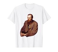 Ritratto di Fyodor Dostoevsky per Vasily Perov Maglietta con Stampa Grafica Economica