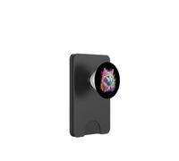 Ritratto Di Gatto Angora Turco Colorato PopSockets PopWallet per MagSafe