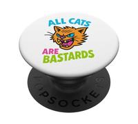 Ritratto di gatto in stile urbano Opera d'arte di gatto PopSockets PopGrip Adesivo
