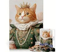 Ritratto di gatto Puzzle da 1000 pezzi per adolescenti Agilità mentale Rilassante Tempo libero Sicuro Partecipazione Sorpresa di compleanno (38x52cm)