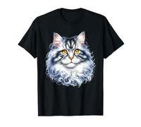 Ritratto di gatto siberiano Maglietta