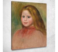 Ritratto Di Giovane Ragazza Pierre-Auguste Renoir, par413 quadro stampato su tela, fine art, assemblato pronto da appendere 100x70 cm