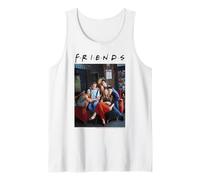 Ritratto di Gruppo di Amici notturni Stile riunione Canotta