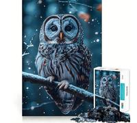 Ritratto di gufo delle nevi - Puzzle da 1000 pezzi per adulti - Regalo - Gioco stimolante per la mente - Facile e rilassante - Taglio preciso - Regalo speciale (50x75cm)