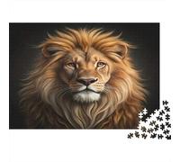 Ritratto di Leone Puzzle 1000 Pezzi Gioco di Puzzle 1000 Pezzi Carta Adulti Animale della Giungla Decorazione per la Casa Relax Regalo Famiglia 52x38cm/1000pcs