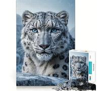 Ritratto di leopardo delle nevi (Puzzle da 1000 pezzi per adulti e adolescenti, gioco di abilità, divertimento rilassante, bordo stretto, regalo per festival (50x75cm))