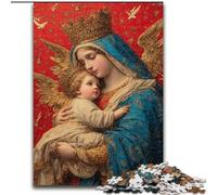 Ritratto di Maria, la madre, puzzle per adulti e adolescenti, giochi divertenti Ogni pezzo è unico Gioco stimolante e divertente per tutta la famiglia (26x38cm)