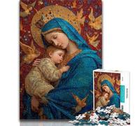 Ritratto di Maria Madre Puzzle 1000 pezzi per adulti, gioco stimolante e gioco per famiglie, ideale come regalo per tutta la famiglia 50x75cm