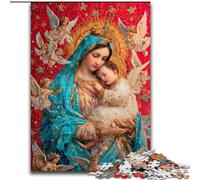 Ritratto di Maria Madre Puzzle per adulti 1000 pezzi Gioco difficile e stimolante e gioco per famiglie Regalo di compleanno, regali, arte murale (26x38cm)