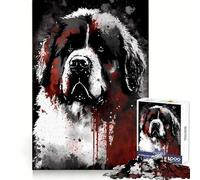 Ritratto di Mastino Tibetano - Puzzle da 1000 pezzi per adolescenti - Gioco di memoria, rilassante e divertente - Design e assemblaggio - Una piacevole sorpresa 38x52cm