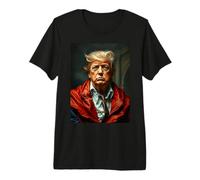Ritratto di Movimento Artistico in Stile Barocco Donald Trump Maglietta Premium