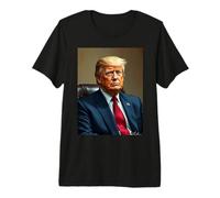 Ritratto di Movimento Artistico Post-impressionista di Donald Trump Maglietta Premium