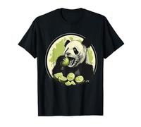 Ritratto di orso panda, calce, motivo: frutta, amanti degli animali Maglietta