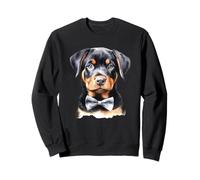 Ritratto di Papillon Cucciolo di Rottweiler Felpa