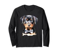 Ritratto di Papillon Cucciolo di Rottweiler Maglia a Manica