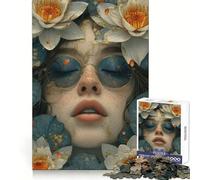 Ritratto di petali - Puzzle da 1000 pezzi per adulti - Gioco di abilità mentale - Design rilassante - Assemblaggio - Pezzo da collezione (38x26cm)