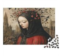 Ritratto di sacerdotessa Puzzle Per Adulti 70x50cm/1000pcs,Giochi Di Sfida Stile Tarocchi