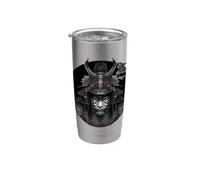 Ritratto di Samurai "Shogun" Bicchiere termico in acciaio inox doppia parete