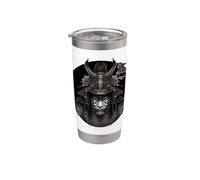 Ritratto di Samurai "Shogun" Bicchiere termico in acciaio inox doppia parete