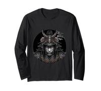 Ritratto di Samurai Shogun Maglia a Manica