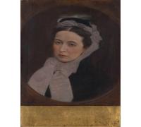 Ritratto di signora Wall Art - Poster retrò nastro bianco -...