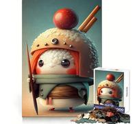 Ritratto di Sushi Puzzle da 1000 pezzi per adolescenti Gioco di logica stimolante Evasione rilassante Bordo trasparente Regalo di compleanno (38x26cm)