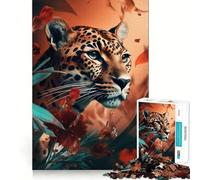 Ritratto di tigre nella giungla - Puzzle difficile per adulti da 1000 pezzi - Stimola la memoria, calma, evasione, bordi stretti - Regalo speciale 50x75cm