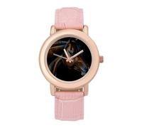 Ritratto di un cavallo arabo, elegante orologio analogico al quarzo con cinturino in pelle, Stile:, regular