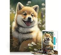 Ritratto di un cucciolo carino - Puzzle da 1000 pezzi per adolescenti - Gioco di logica stimolante - Evasione rilassante - Bordo trasparente - Regalo di compleanno (50x75cm)