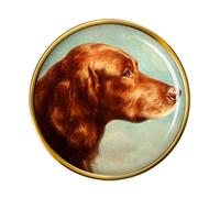 Ritratto di Un Irlandese Setter Da Carl Reichert Distintivo di Lapel Pin