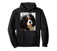 Ritratto di Un Re Carlo Cavalier Spaniel Felpa con Cappuccio