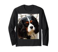 Ritratto di Un Re Carlo Cavalier Spaniel Maglia a Manica