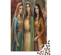 Ritratto di una bella ragazza|| Puzzle Divertenti Per Tutta La Famiglia 38x26cm/1000pcs Adulti