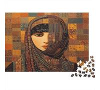 Ritratto di una dama Puzzle 1000Pcs Decorazione Per La Casa. Rilassamento E Intelligence Per Adulti E Bambini Da 14 Anni 38x26cm/1000pcs