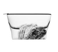 Ritratto Di Una Mucca Dell'altopiano, Borsa da toilette Borsa per trucco Borsa per cosmetici Borsa da toilette da viaggio portatile