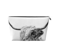 Ritratto Di Una Mucca Dell'altopiano, Borsa da toilette Borsa per trucco Borsa per cosmetici Borsa da toilette da viaggio portatile