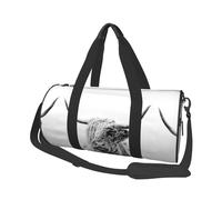 Ritratto Di Una Mucca Dell'altopiano, Borsone da viaggio di grande capacità Borsa rotonda Borsa da viaggio sportiva Borsa da viaggio Borsa da fitness